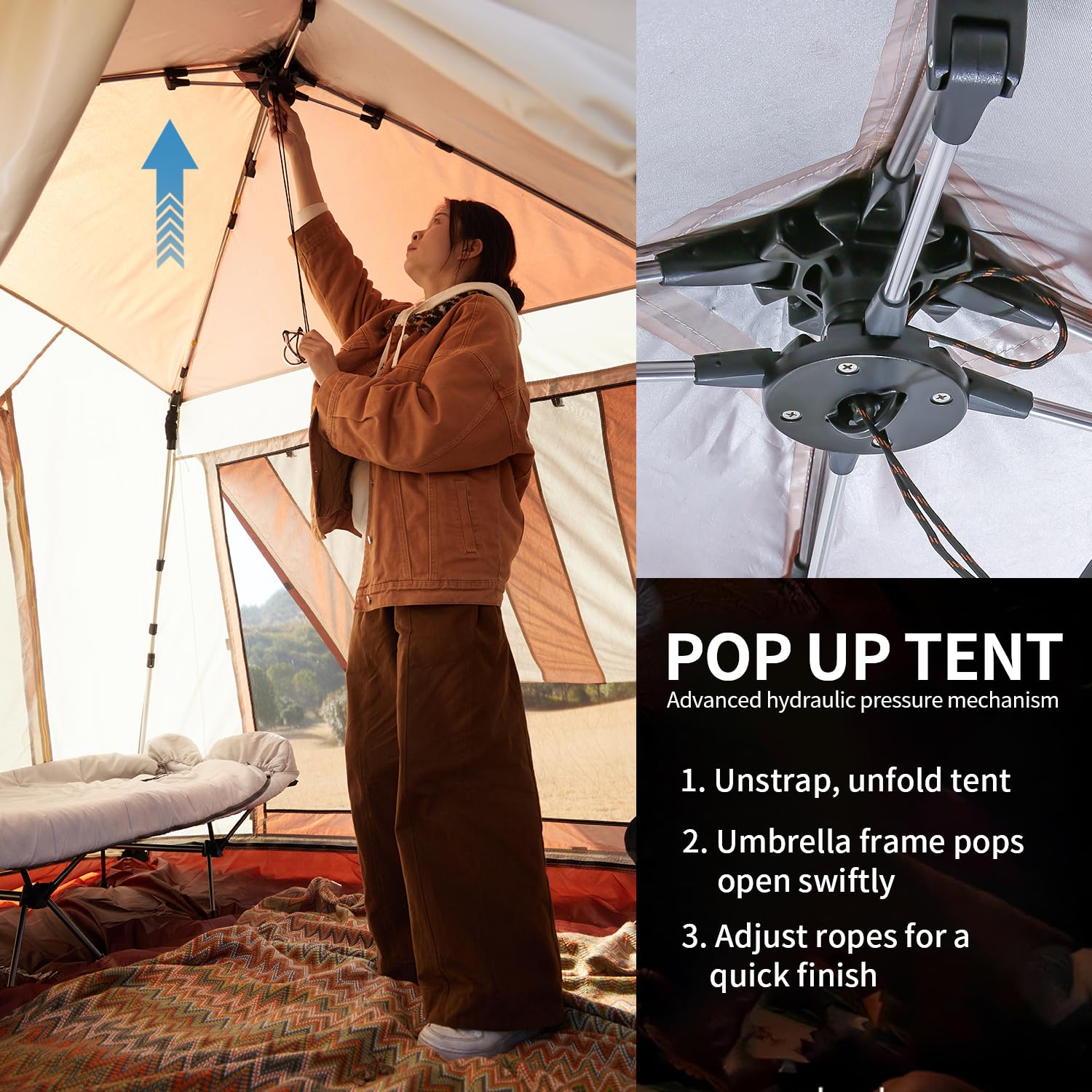 Amazon.co.jp: EchoSmile キャンピングインスタントテント 防水